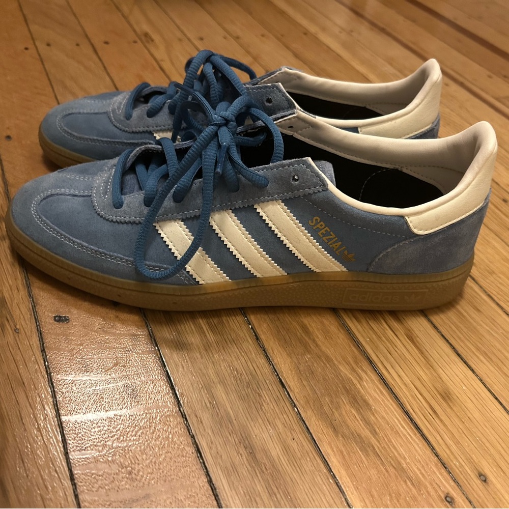 adidas Blue and Cream Sneakers